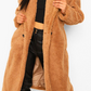 FAUX FUR POCKET TEDDY COAT