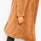 FAUX FUR POCKET TEDDY COAT