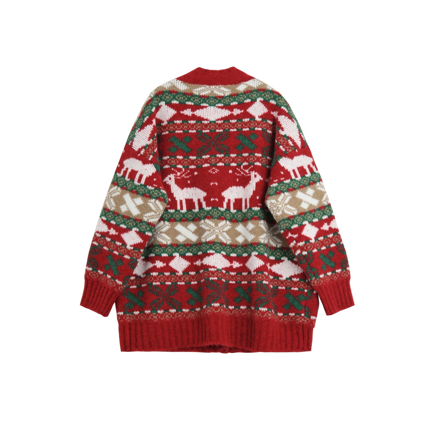 FAIRISLE REINDEER CHRISTMAS VINTAGE CARDIGAN