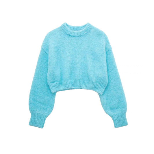 PUFF SLEEVE KNITTED JUMPER