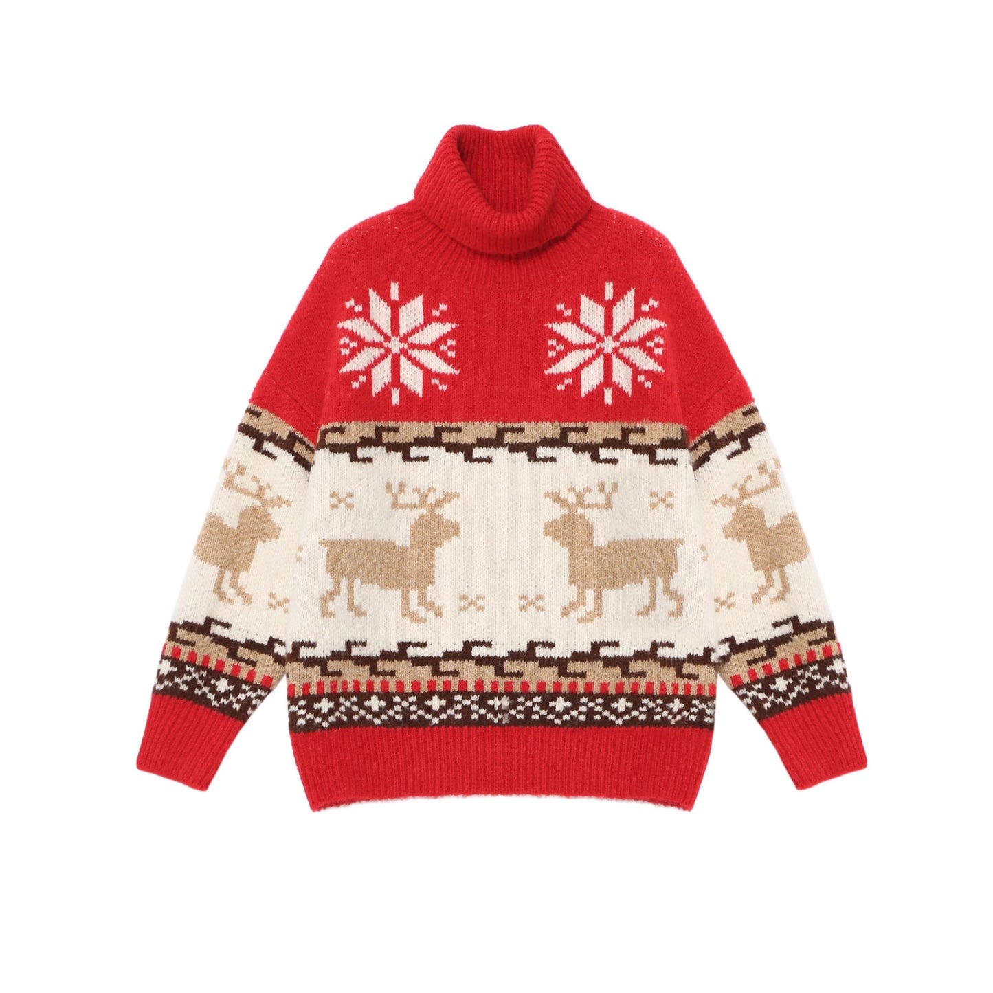 FAIRISLE REINDEER AND SNOWFLAKE CHRISTMAS  VINTAGE JUMPER