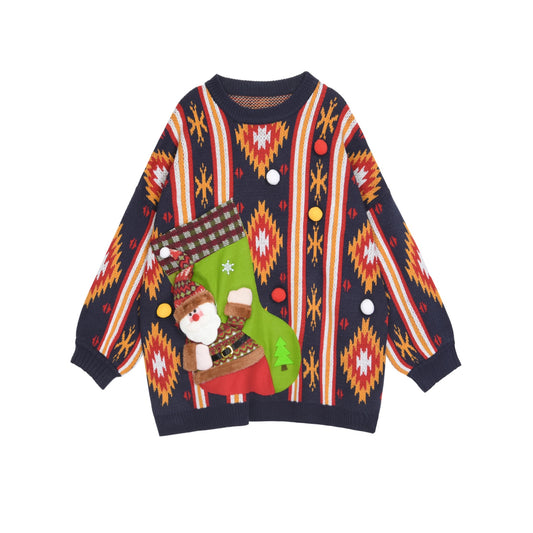 CHRISTMAS FAIRISLE VINTAGE UGLY JUMPER SANTA