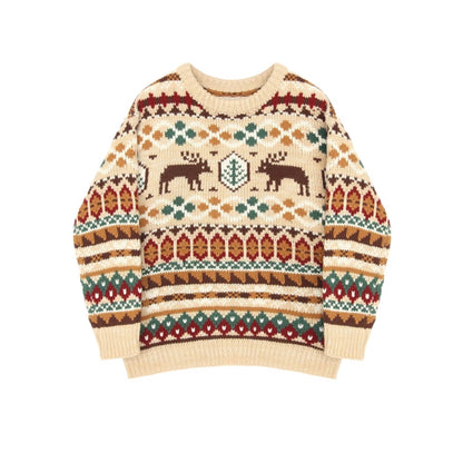 FAIRISLE REINDEER VINTAGE CHRISTMAS JUMPER