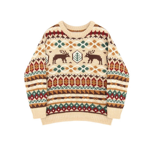 FAIRISLE REINDEER VINTAGE CHRISTMAS JUMPER