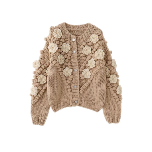 FLORAL KNITTED VINTAGE JUMPER