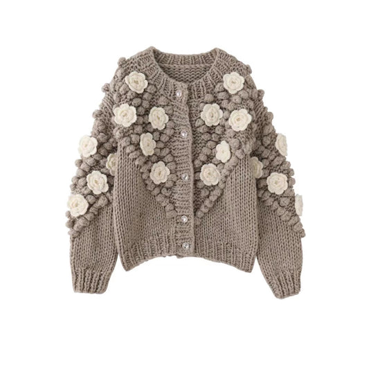 FLORAL KNITTED VINTAGE JUMPER