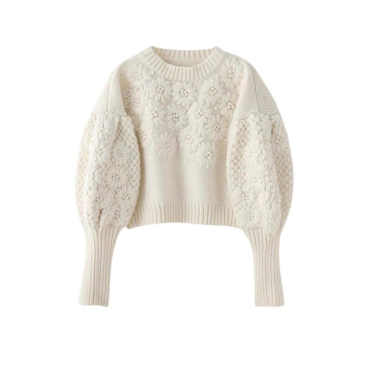 FLORAL KNITTED VINTAGE JUMPER