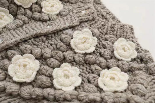 FLORAL KNITTED VINTAGE JUMPER