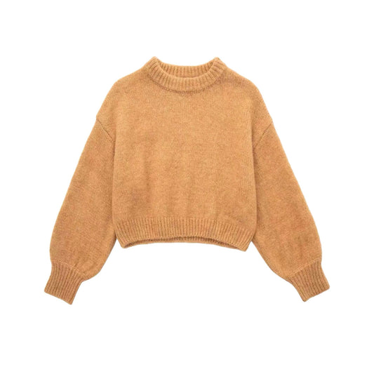 PUFF SLEEVE KNITTED JUMPER