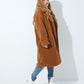 FAUX FUR POCKET TEDDY COAT