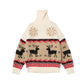 FAIRISLE REINDEER AND SNOWFLAKE VINTAGE CHRISTMAS JUMPER