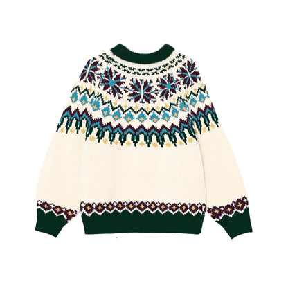 CHRISTMAS FAIRISLE VINTAGE SNOWFLAKE JUMPER