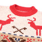 CHRISTMAS FAIRISLE REINDEER AND SNOWFLAKE VINTAGE JUMPER WITH SCARF